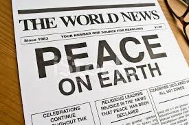 World news peace on earth